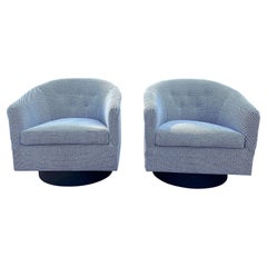 Pair of Milo Baughman Swivel Chairs