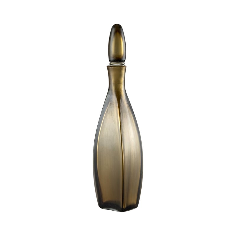 Bottiglie-Schirmglasflasche aus dem 21. Jahrhundert in Bronzefarbe von Paolo Venini im Angebot