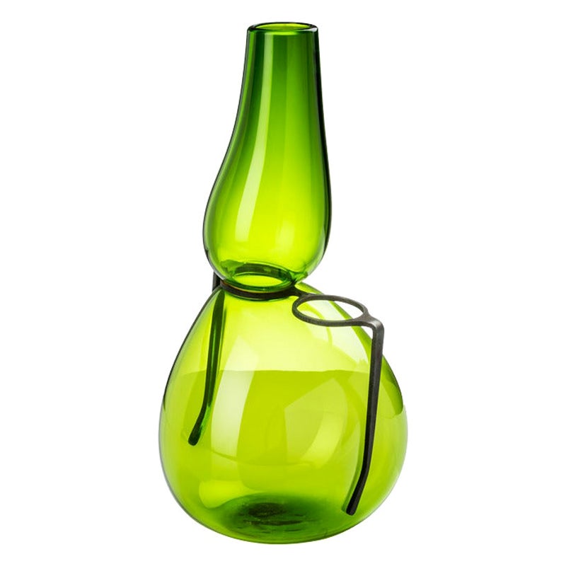 21st Century Where Are My Glasses, Single Lens Vase in Grass Green by Ron Arad For Sale