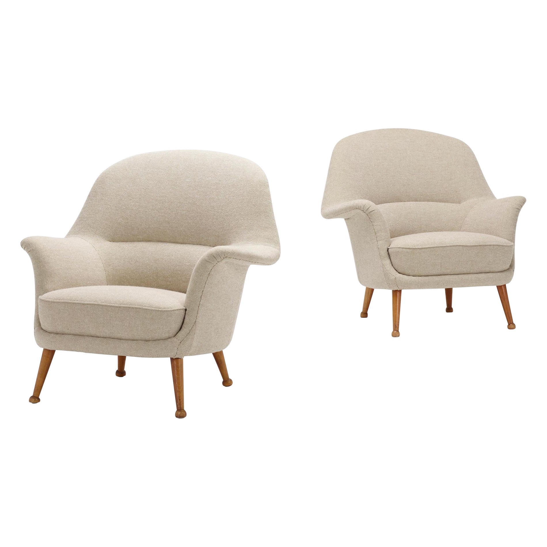 Pair of Divina Lounge Chairs by Arne Norell, circa 1965 For Sale