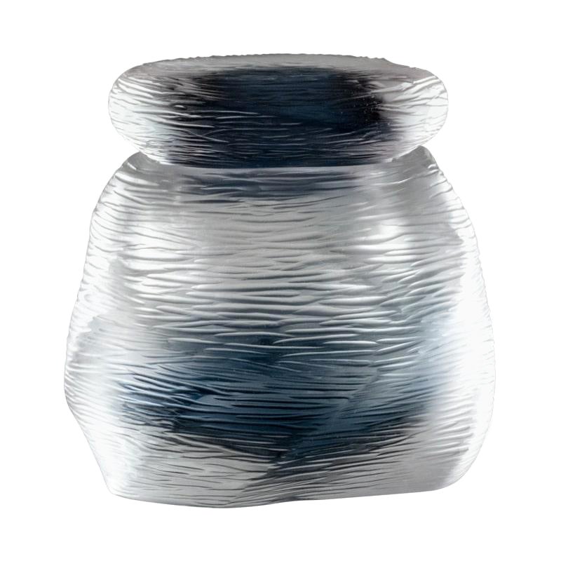 21st Century Acqua Natsumeche Glass Vase in Crystal/Grape by Michela Cattai For Sale