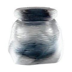 21st Century Acqua Natsumeche Glass Vase in Crystal/Grape by Michela Cattai