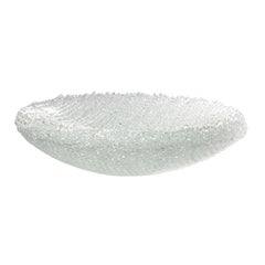  Enceladus, Unique Woven Clear Glass Sculptural Centrepiece by Cathryn Shilling