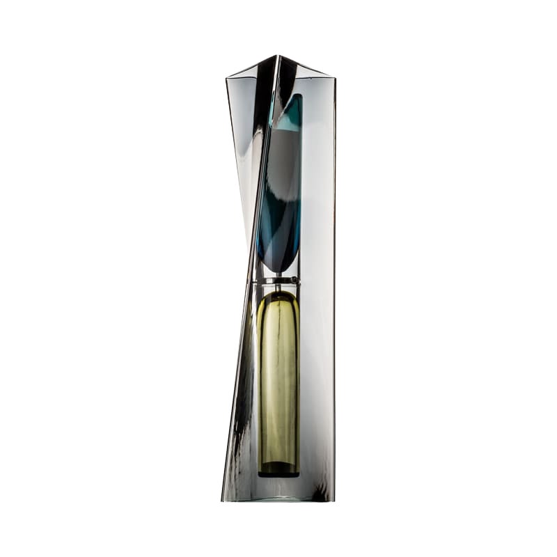 21st Century Ando Time Hourglass in Bamboo/Grape/Horizon by Tadao Ando For Sale