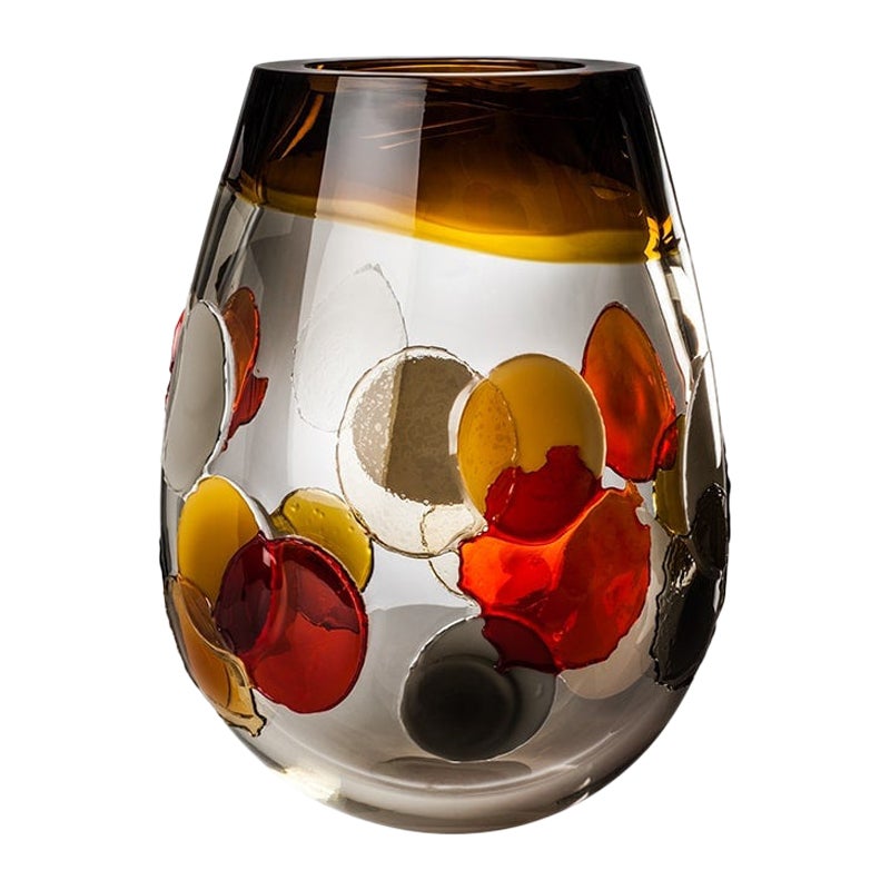 21st Century Pyros Vase in Multicolour by Emmanuel Babled For Sale