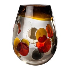 Pyros-Vase des 21. Jahrhunderts in mehrfarbigem Design von Emmanuel Babled