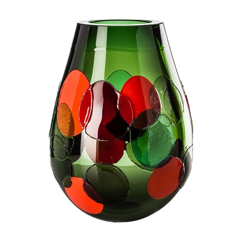 Pyros Notturni-Vase aus dem 21. Jahrhundert in mehrfarbigem Design von Emmanuel Babled