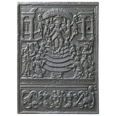 Antique German 'Judgement of Solomon' Fireback, 17th Century