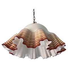 Lampe à suspension de Murano de style mi-siècle moderne, Italie, années 1970