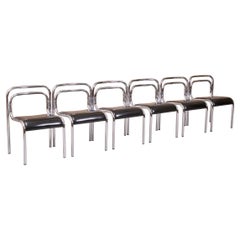 Set Of 6 Omk T5 Stacking Chairs, Designed By Rodney Kinsman, 1969