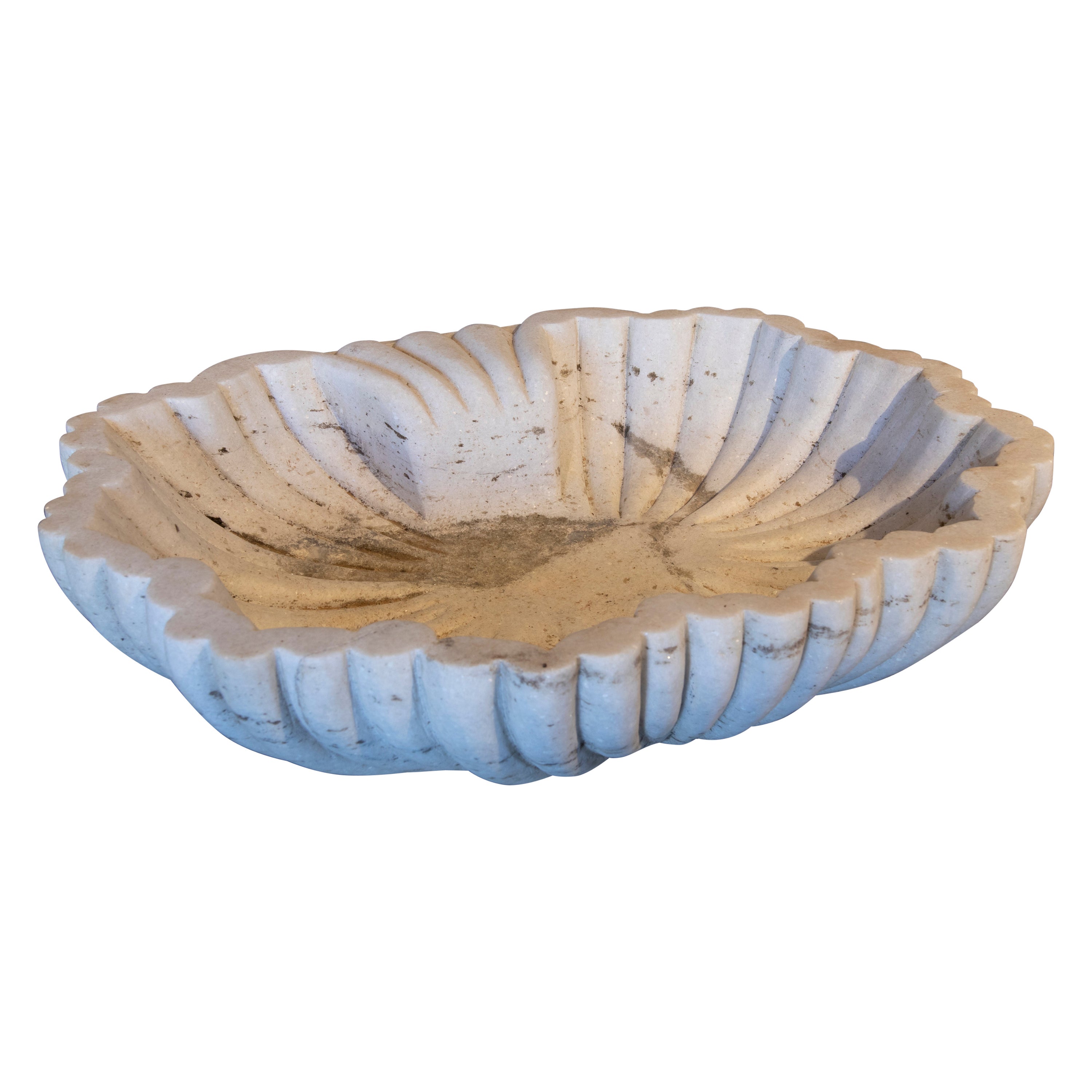 Coquille de marbre espagnole sculptée à la main
