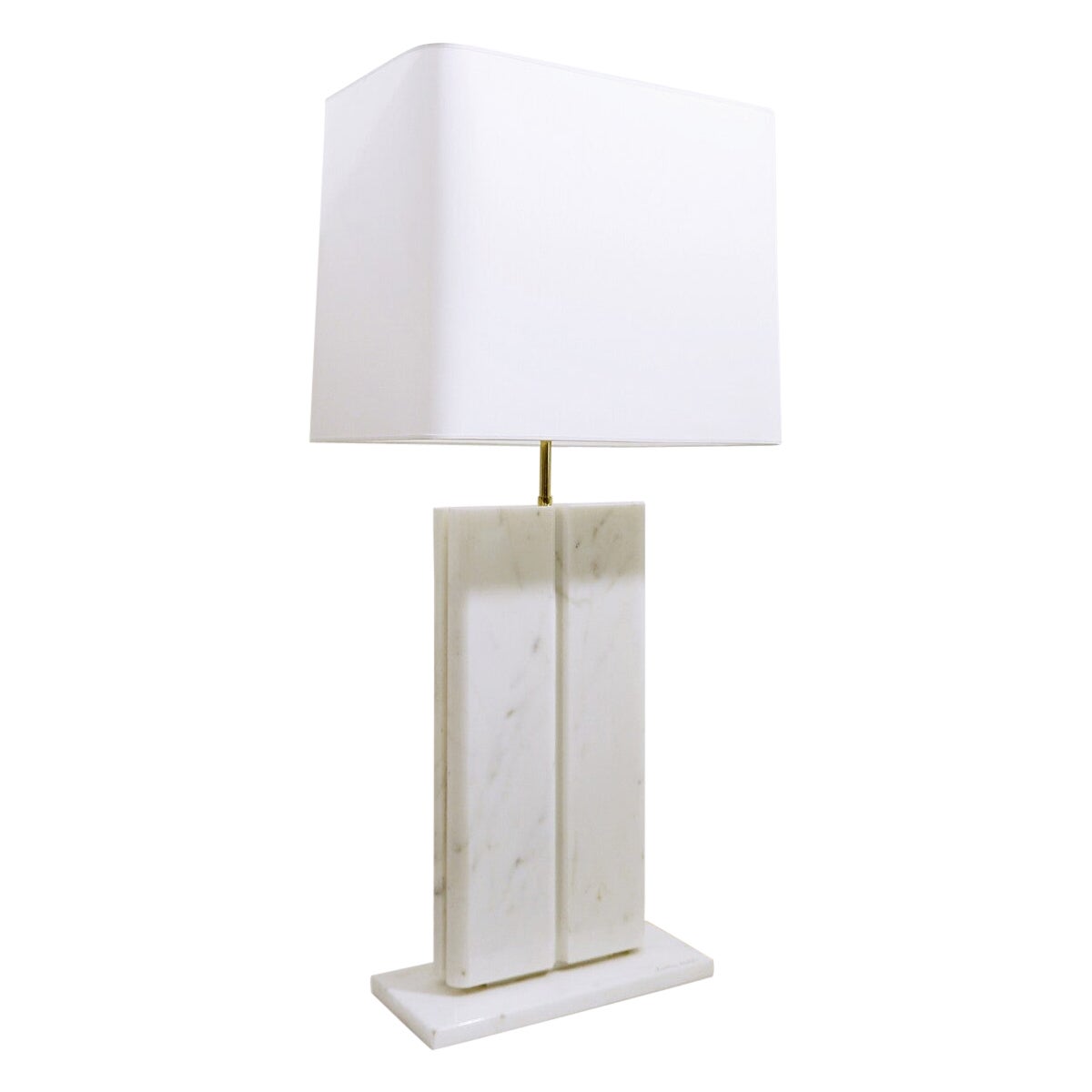 Mid-Century Modern Table Lamp by Christian Krekels, Marble, Belgium, 1970s For Sale