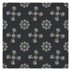 Carta da parati Atra Flower Geometric Botanical in ardesia