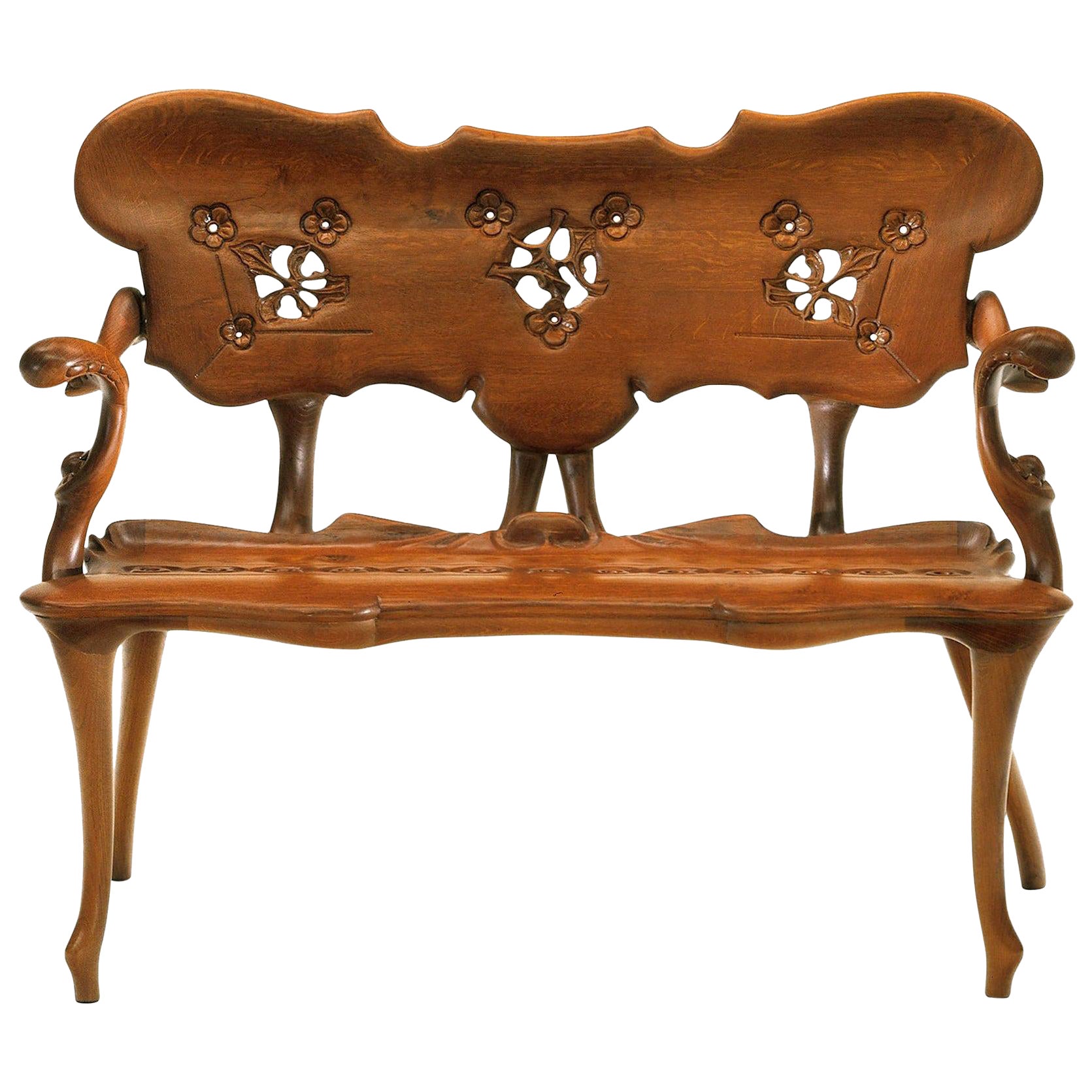 Antonio Gaudi Calvet Bench For Sale