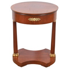 Vintage Baker Furniture French Empire Mahogany and Mounted Brass Side Table