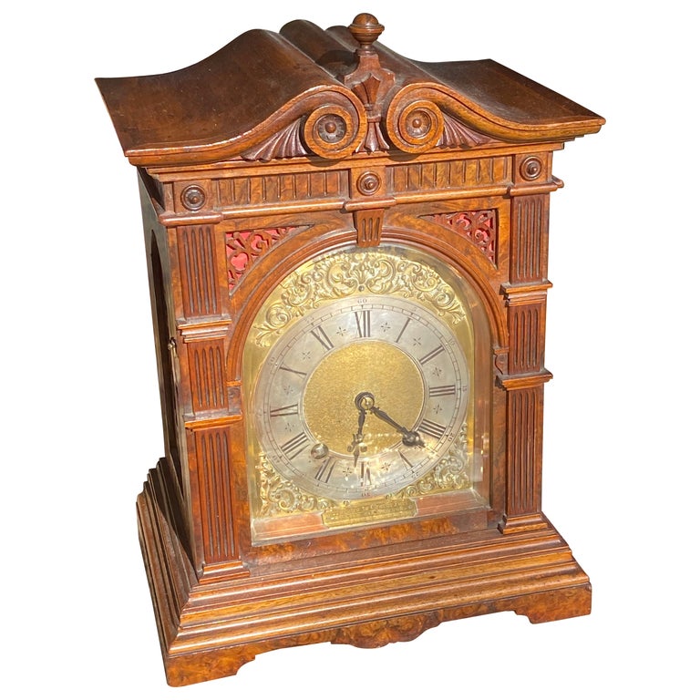 Antique German Lenzkirch Mantel Clock For Sale