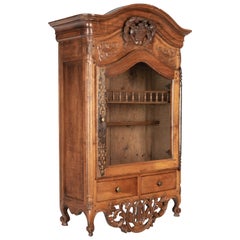 18th Century French Provencal Verrio or Wall Cabinet