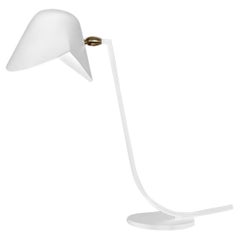Serge Mouille Mid-Century Modern White Antony Table Lamp