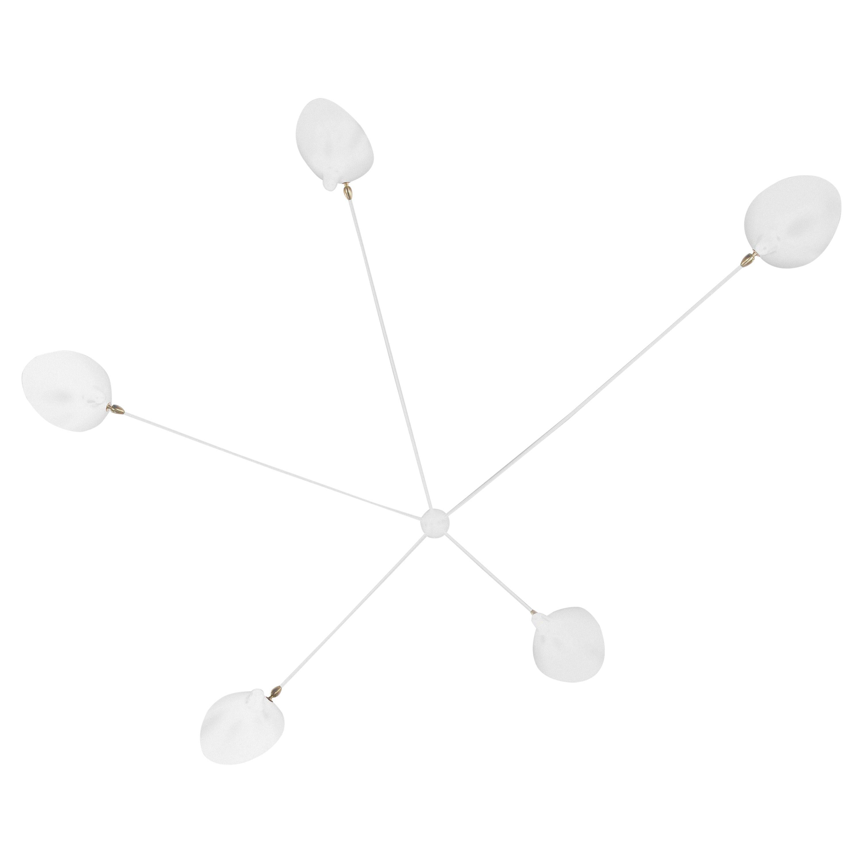 Lustre Chandelier 5 Branches Shabby Chic – Style Campagne, Intérieur, Très Bon état