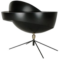 Serge Mouille Mid-Century Modern Black Saturn Table Lamp