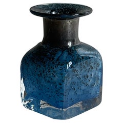 Retro Murano Art Glass Stem Vase Signed Vellini