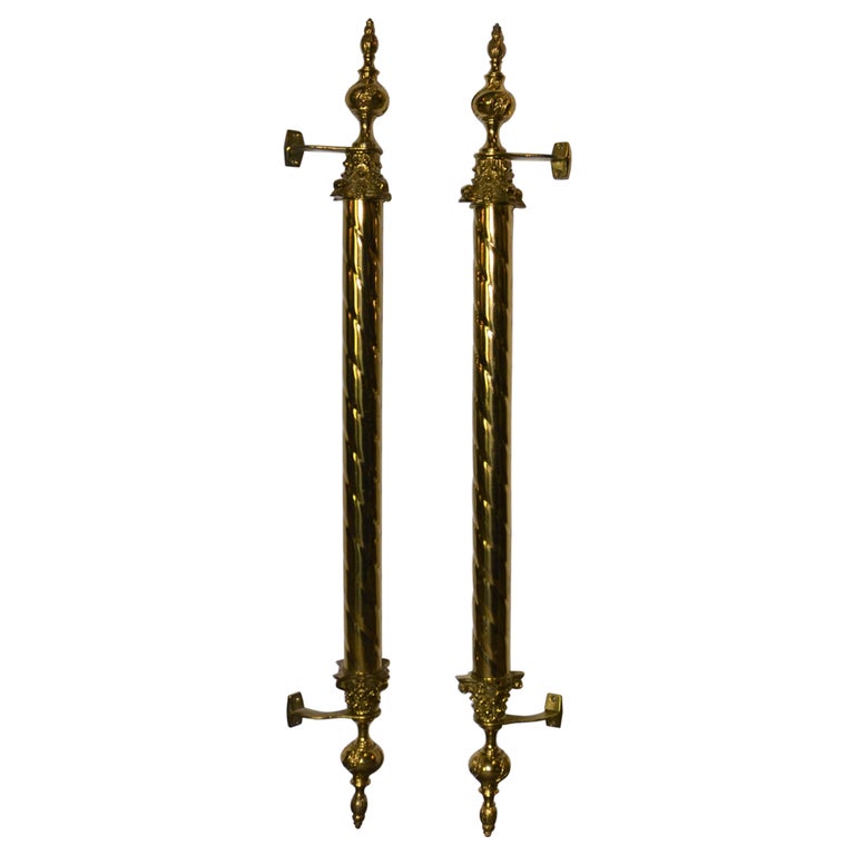 Large Brass Door Handles For Sale at 1stDibs