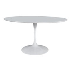 Vintage Mid-Century Fiberglass Dining Table Styled After Eero Saarinen