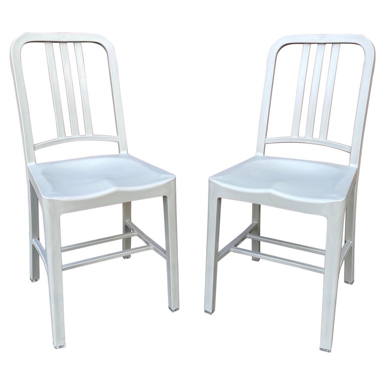 Pair of ‘as-new’ Emeco 111 Navy Chairs For Sale at 1stDibs