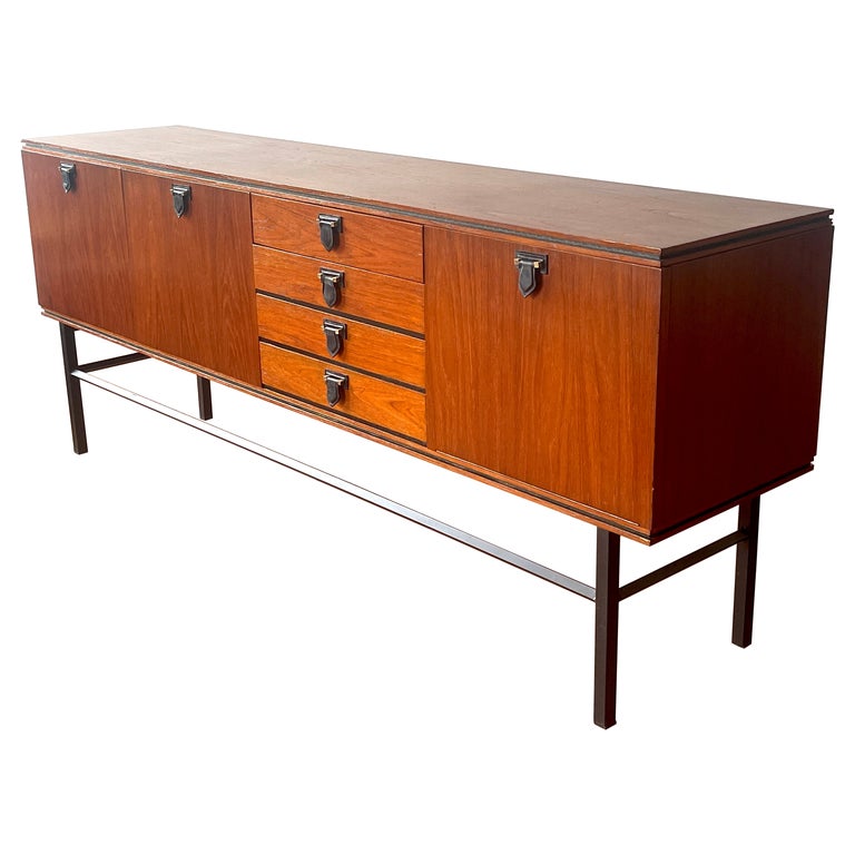 Mahogany Sideboard w/ Leather For Sale