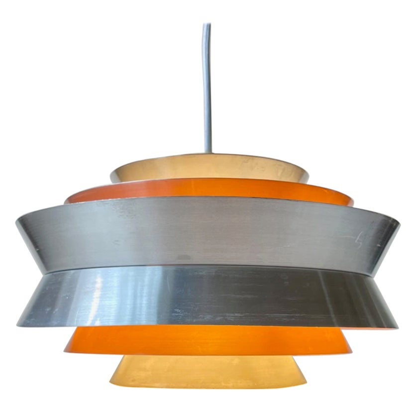 Scandinavian Modern Pendant Lamp 'Trava' by Carl Thore for Granhaga, 1960s For Sale