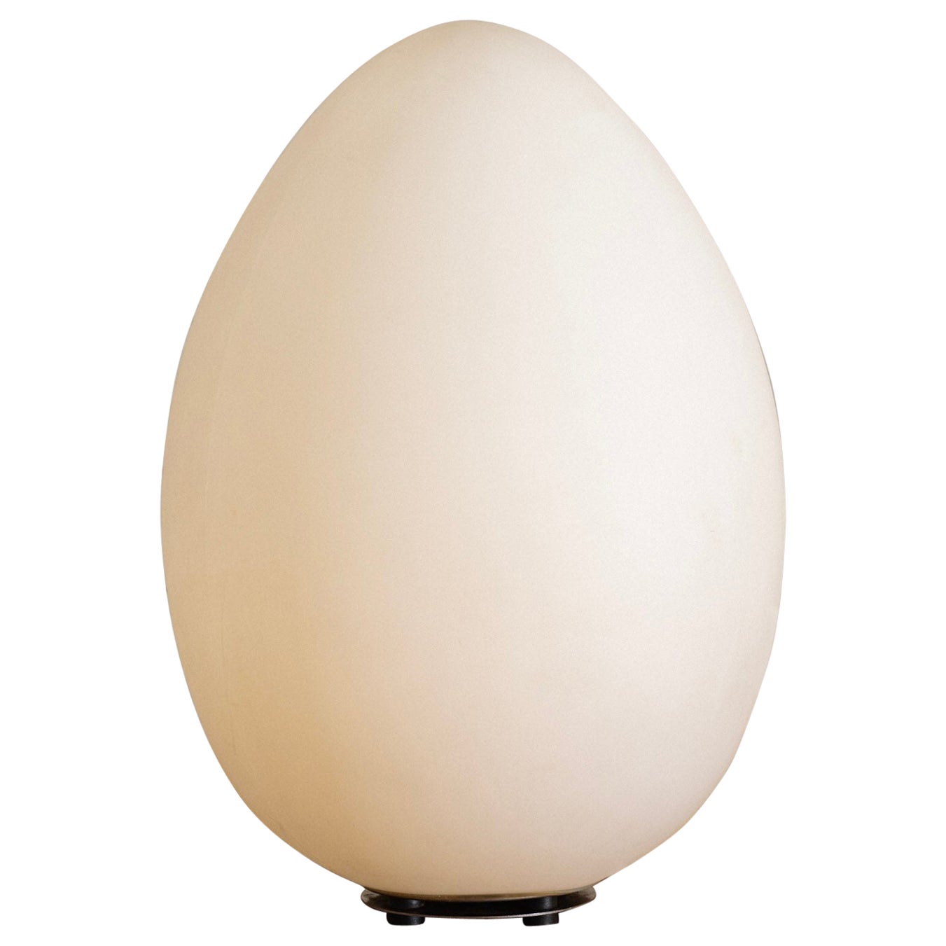 Large Molded Plastic Egg Form Lamp