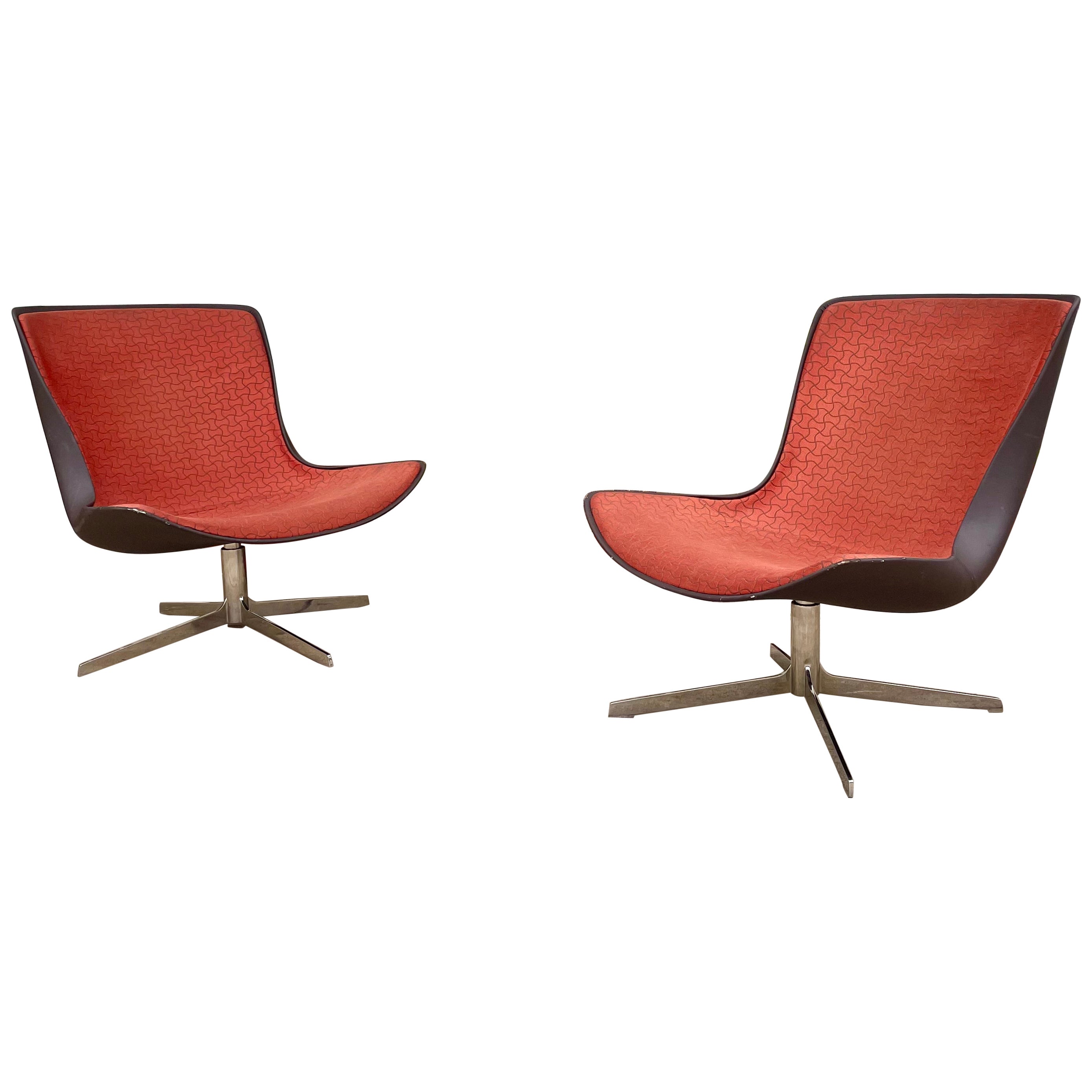 Bernhardt Design Vika Swivel Lounge Chairs 