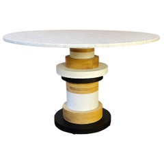 Prototype Sass Dining Table from Souda, In Stock, Medium, Marble Top