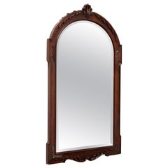 HENKEL HARRIS H-30 29 Carved Mahogany Traditional Large Beveled Wall Mirror - A