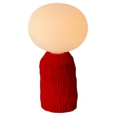 The Lamp, Oval in Red 