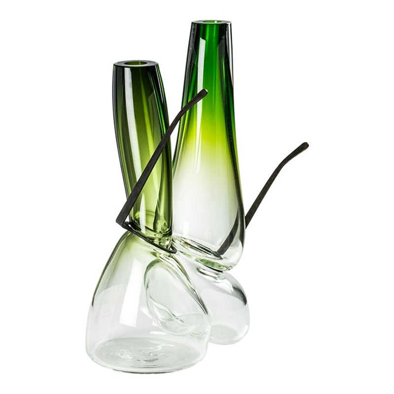 21e siècle - « Where Are My Glasses XXL » - Vase à double objectif en multicolore