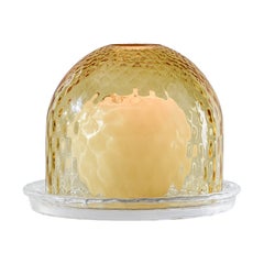 21st Century Campana Candle Holder in Amber by Venini