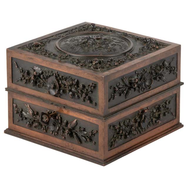 Bronze Box Antique Decorative Bronze Box at 1stDibs