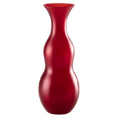 21st Century Pigmenti Small Glass Vase in Red by Venini
