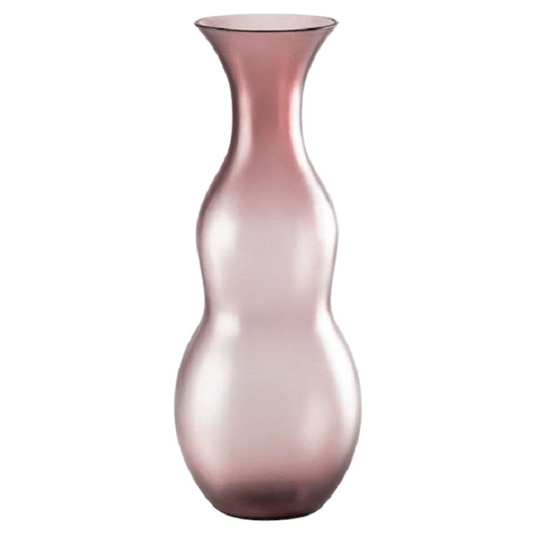 21st Century Pigmenti Small Glass Vase in Amethyste by Venini For Sale