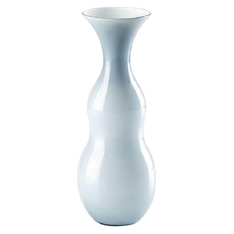 21st Century Pigmenti Small Blown Opal Glass Vase in Grape by Venini For Sale