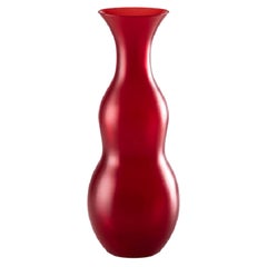 Grand vase en verre Pigmenti rouge du 21e sicle de Venini