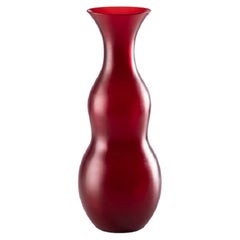 Grand vase en verre Pigmenti rouge sang du 21e sicle par Venini