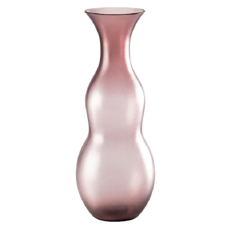 21st Century Pigmenti Large Glass Vase in Amethyste by Venini For Sale