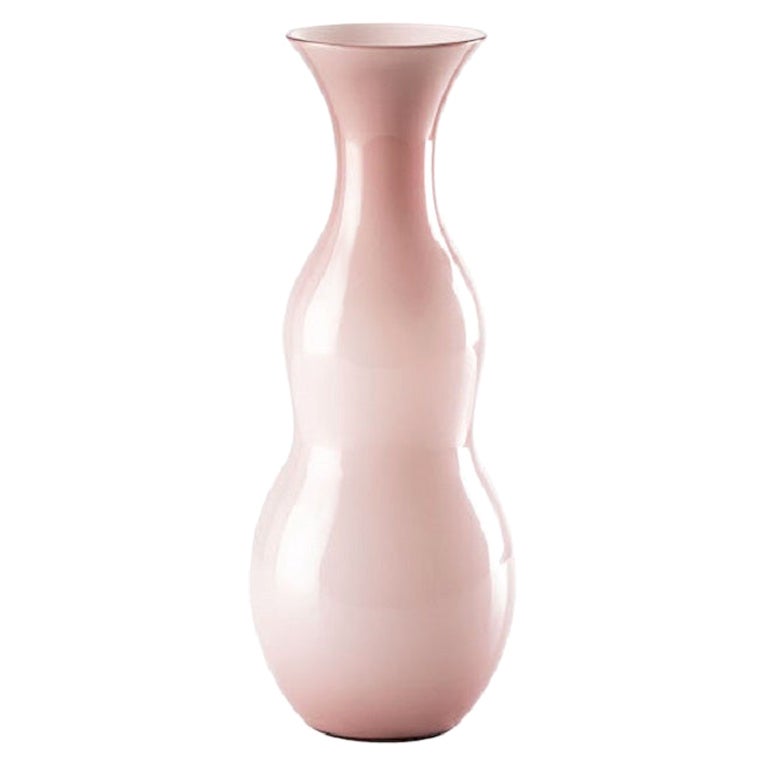 21st Century Pigmenti Large Blown Opal Glass Vase in Amethyste by Venini