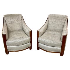 Pair of Mid-Century Art Deco Style Club Chairs