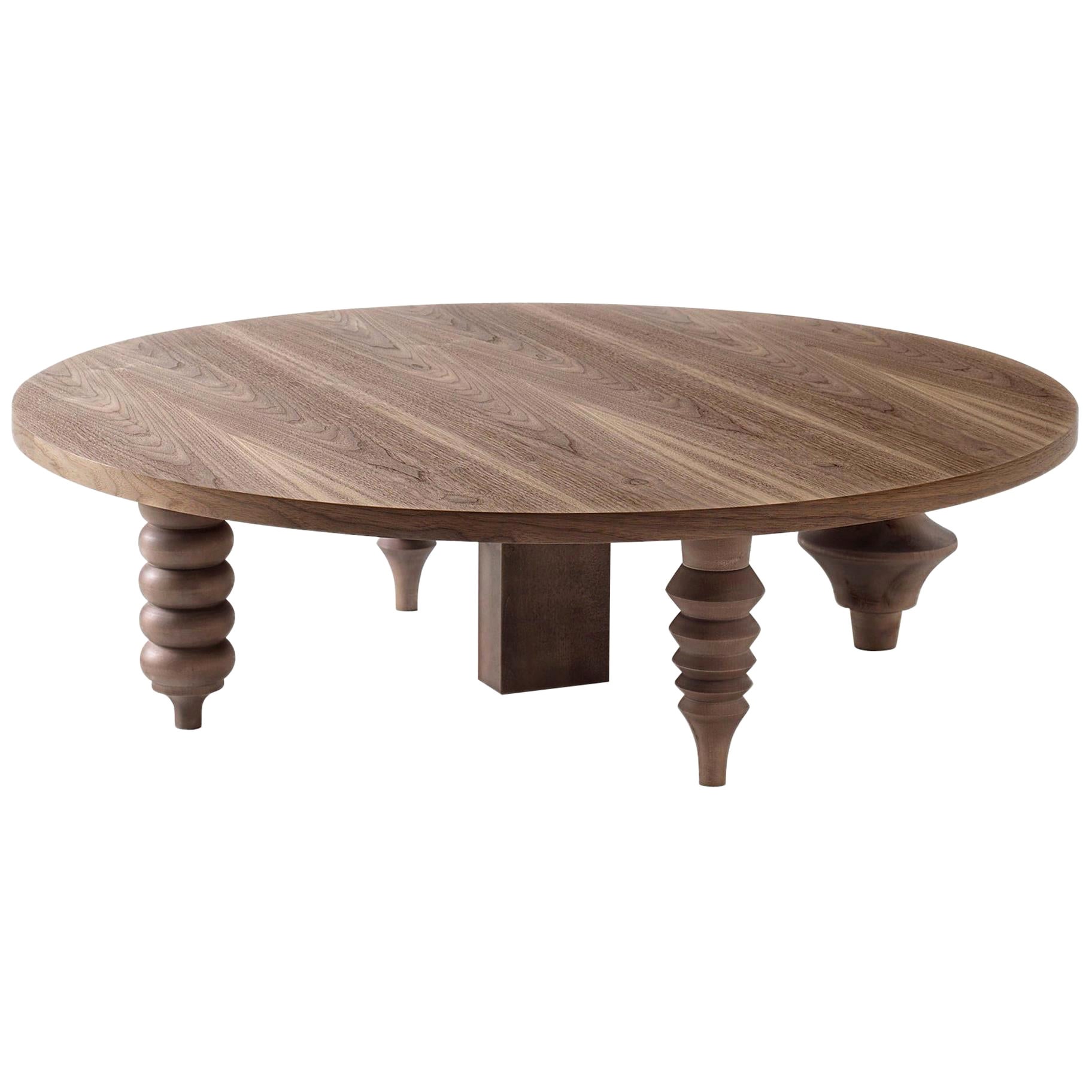 Jaime Hayon Contemporary Rounded Multi Leg Low Wood Table by BD Barcelona For Sale