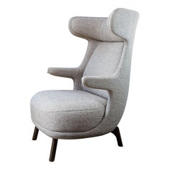 Jaime Hayon, Contemporary, Monocolor in Gray Fabric Upholstery Dino Armchair