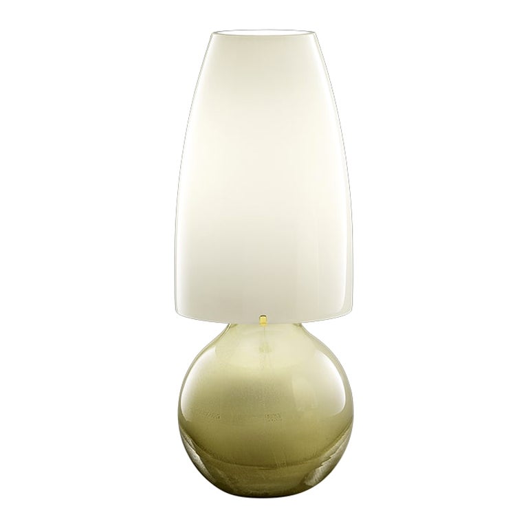 21st Century Argea Large Table Lamp in Straw-Yellow by Venini