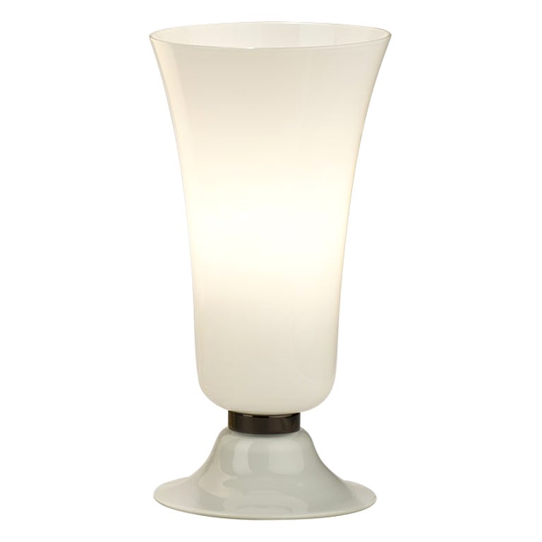 21st Century Anni Trenta Luce Large Table Lamp in Milk-White by Venini For Sale